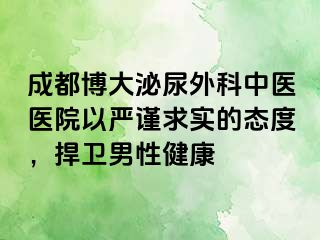 成都博大泌尿外科中医医院以严谨求实的态度，捍卫男性健康